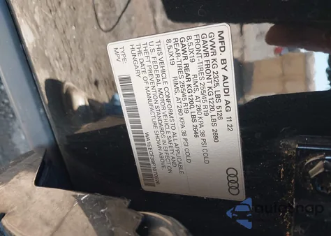 2023 Audi Q3 Premium Plus 45 Tfsi S Line Quattro Tiptronic z USA, uszkodzony, nr VIN WA1EECF39P1070976